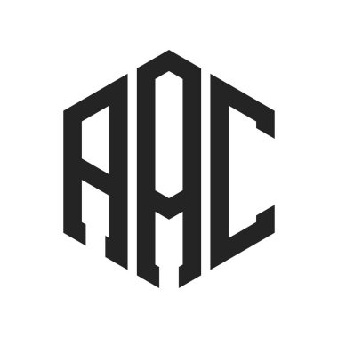 AAC Logo Tasarımı. Altıgen şekil kullanan ilk Harf AAC Monogram Logosu