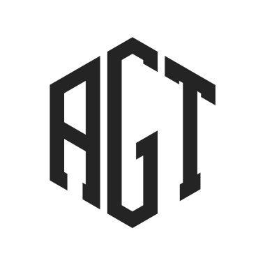 AGT Logo Tasarımı. Altıgen şekilli ilk Harf AGT Monogram Logosu