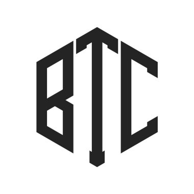 BTC Logo Tasarımı. Altıgen şekil kullanan ilk Harf BTC Monogram Logosu