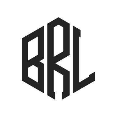 BRL Logo Tasarımı. Altıgen şekil kullanan ilk harf BRL Monogram Logosu