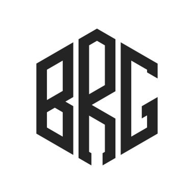 BRG Logo Tasarımı. Altıgen şekil kullanan ilk harf BRG Monogram logosu