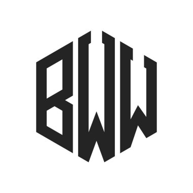 BWW Logo Tasarımı. Altıgen şekil kullanan ilk Harf BWW Monogram Logosu