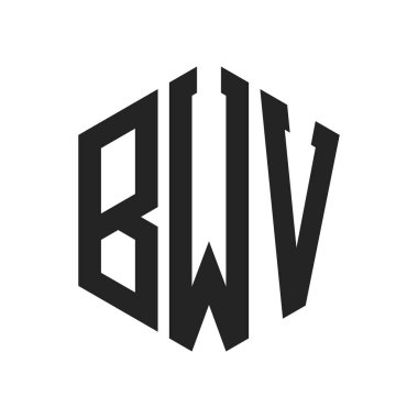 BWV Logo Tasarımı. Hexagon şekli kullanan ilk Harf BWV Monogram Logosu