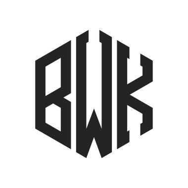 BWK Logo Tasarımı. Altıgen şekil kullanan ilk Harf BWK Monogram Logosu