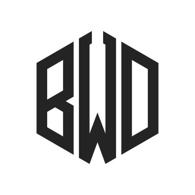 BWD Logo Tasarımı. Altıgen şekil kullanan ilk Harf BWD Monogram Logosu