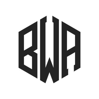 BWA Logo Tasarımı. Altıgen şekil kullanan ilk Harf BWA Monogram Logosu