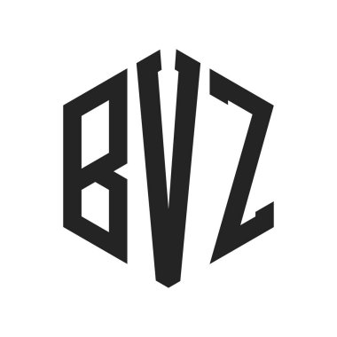 BVZ Logo Tasarımı. Altıgen şekil kullanan ilk Harf BVZ Monogram Logosu