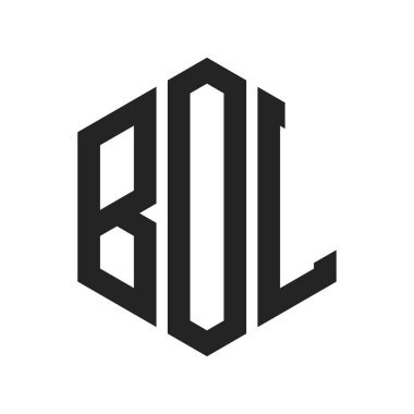 BOL Logo Tasarımı. Altıgen şekil kullanan İlk Harf BOL Monogram Logosu