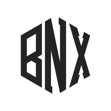 BNX Logo Tasarımı. Altıgen şekil kullanan ilk Harf BNX Monogram Logosu