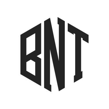 BNT Logo Tasarımı. Altıgen şekil kullanan ilk Harf BNT Monogram Logosu