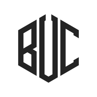 BUC Logo Tasarımı. Altıgen şekilli Harf BUC Monogram Logosu