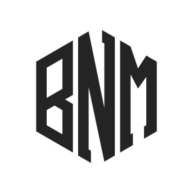 BNM Logo Tasarımı. Altıgen şekil kullanan ilk Harf BNM Monogram Logosu