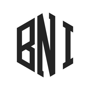 BNI Logo Tasarımı. Altıgen şekil kullanan ilk Harf BNI Monogram Logosu