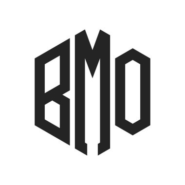 BMO Logo Tasarımı. Altıgen şekil kullanan ilk Harf BMO Monogram Logosu