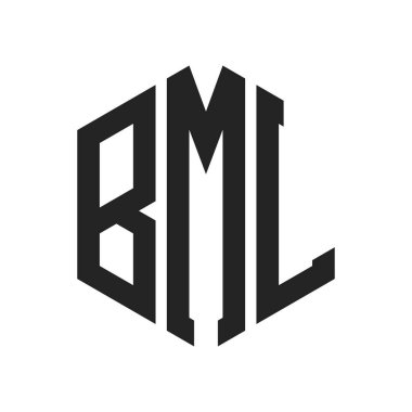 BML Logo Tasarımı. Altıgen şekil kullanan ilk Harf BML Monogram Logosu