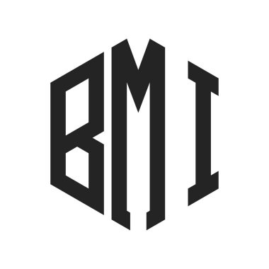 BMI Logo Tasarımı. Altıgen şekil kullanan ilk Harf BMI Monogram Logosu