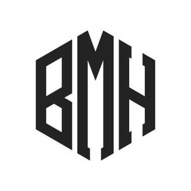BMH Logo Tasarımı. Altıgen şekil kullanan ilk Harf BMH Monogram Logosu