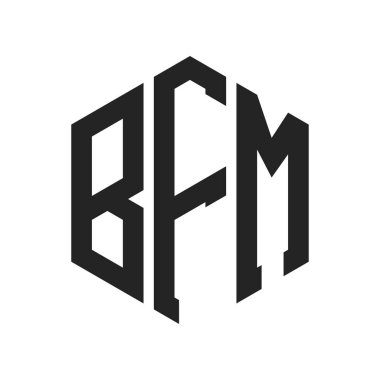 BFM Logo Tasarımı. Altıgen şekil kullanan ilk Harf BFM Monogram Logosu