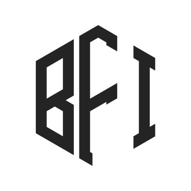 BFI Logo Tasarımı. Altıgen şekil kullanan ilk Harf BFI Monogram Logosu
