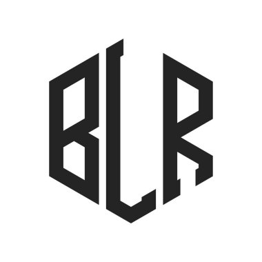 BLR Logo Tasarımı. Altıgen şekil kullanan ilk Harf BLR Monogram Logosu