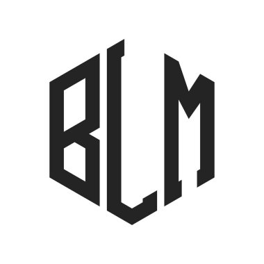 BLM Logo Tasarımı. Altıgen şekil kullanan ilk Harf BLM Monogram Logosu