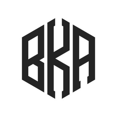 BKA Logo Tasarımı. Altıgen şekil kullanan ilk Harf BKA Monogram Logosu