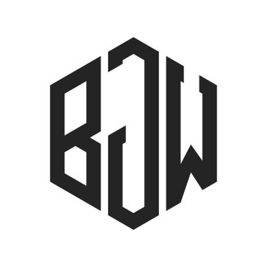 BJW Logo Tasarımı. Altıgen şekil kullanan ilk Harf BJW Monogram Logosu