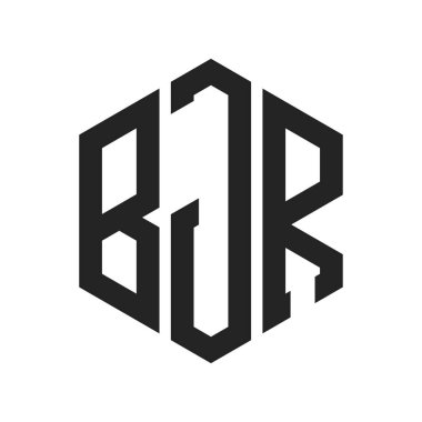 BJR Logo Tasarımı. Altıgen şekil kullanan ilk Harf BJR Monogram Logosu