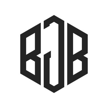 BJB Logo Tasarımı. Altıgen şekil kullanan ilk Harf BJB Monogram Logosu