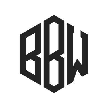 BBW Logo Tasarımı. Altıgen şekil kullanan ilk Harf BBW Monogram Logosu