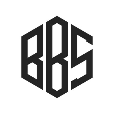 BBS Logo Design. Initial Letter BBS Monogram Logo using Hexagon shape clipart