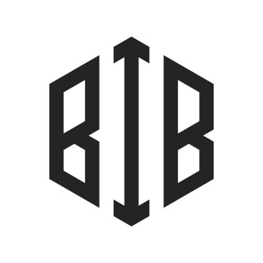 BIB Logo Tasarımı. Altıgen şekilli ilk Harf BIB Monogram Logosu