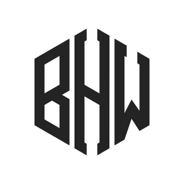 BHW Logo Tasarımı. Altıgen şekil kullanan ilk Harf BHW Monogram Logosu