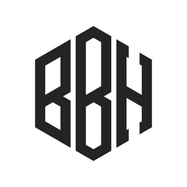 BBH Logo Tasarımı. Altıgen şekilli ilk Harf BBH Monogram Logosu
