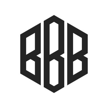 BBB Logo Tasarımı. Altıgen şekil kullanan ilk Harf BBB Monogram Logosu