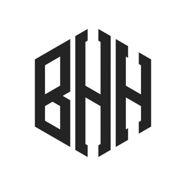 BHH Logo Tasarımı. Altıgen şekil kullanan ilk Harf BHH Monogram Logosu