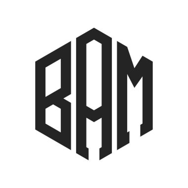 BAM Logo Tasarımı. Altıgen şekil kullanan ilk Harf BAM Monogram Logosu