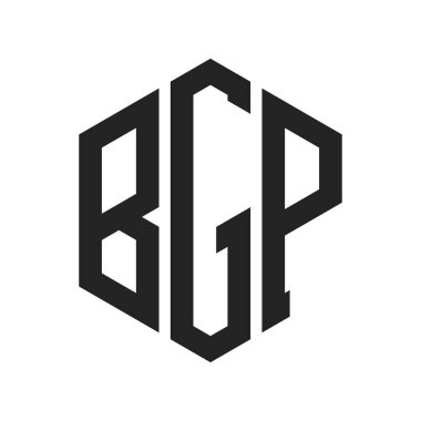 BGP Logo Tasarımı. Altıgen şekil kullanan ilk Harf BGP Monogram Logosu
