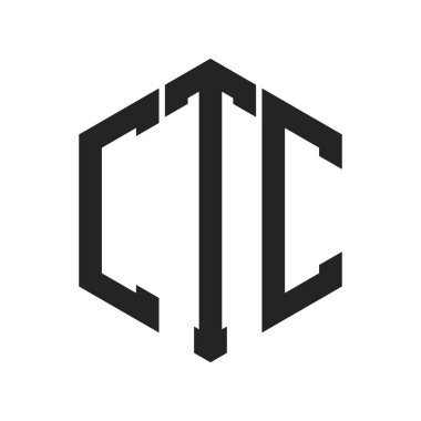 CTC Logo Tasarımı. Altıgen şekil kullanan İlk Harf CTC Monogram Logosu