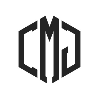 CMJ Logo Tasarımı. Altıgen şekil kullanan ilk Harf CMJ Monogram Logosu
