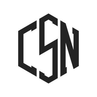 CSN Logo Tasarımı. Altıgen şekil kullanan ilk Harf CSN Monogram Logosu