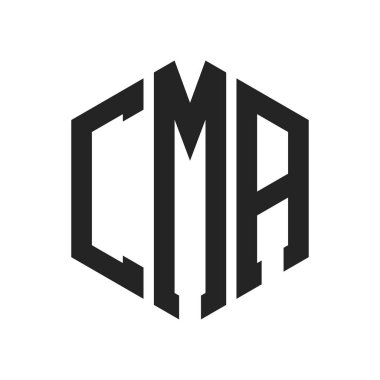 CMA Logo Tasarımı. Altıgen şekil kullanan ilk Harf CMA Monogram Logosu