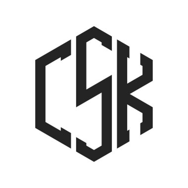 CSK Logo Tasarımı. Altıgen şekil kullanan ilk Harf CSK Monogram Logosu