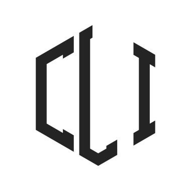 CLI Logo Tasarımı. Altıgen şekil kullanan ilk Harf CLI Monogram Logosu