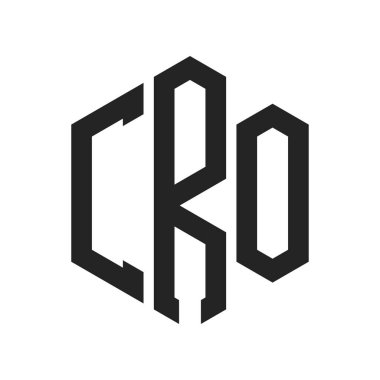 CRO Logo Tasarımı. Altıgen şekil kullanan ilk Harf CRO Monogram Logosu
