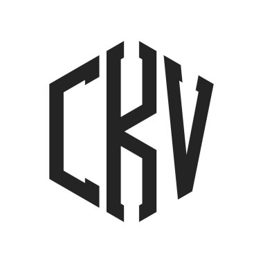 CKV Logo Tasarımı. İlk Harf CKV Monogram Logosu Hexagon şekli ile