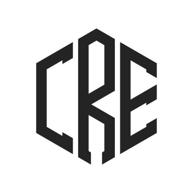 CRE Logo Tasarımı. Altıgen şekil kullanan ilk Harf CRE Monogram Logosu