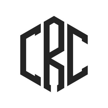 CRC Logo Design. Initial Letter CRC Monogram Logo using Hexagon shape clipart