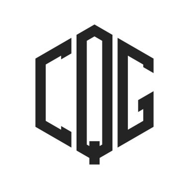 CQG Logo Tasarımı. İlk Harf CQG Monogram Logosu Hexagon şekli ile