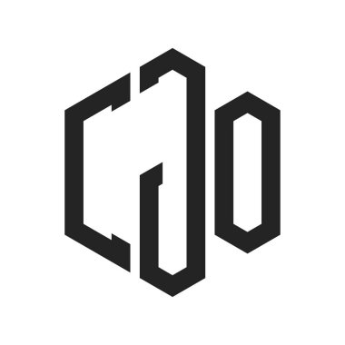 CJO Logo Tasarımı. Altıgen şekil kullanan ilk Harf CJO Monogram Logosu